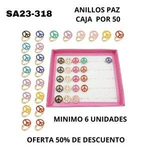 SA23-318 ANILLOS PAZ Y AMOR