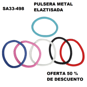 SA33-498 PULSERA METAL ELASTIZADA