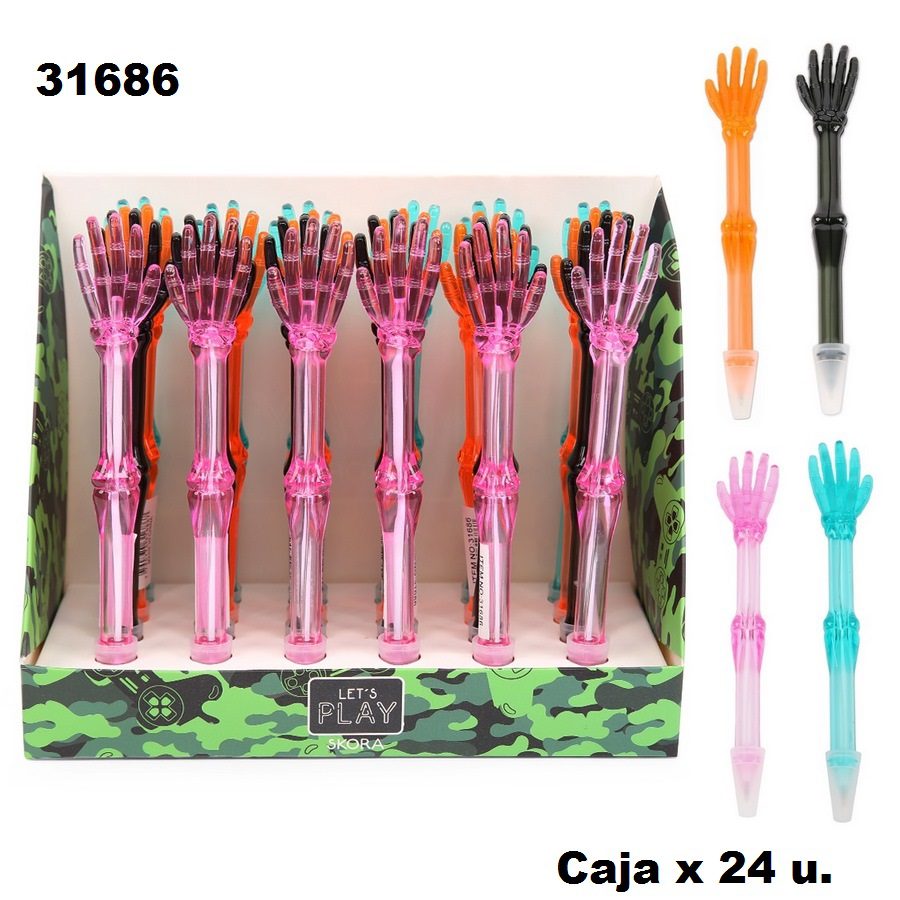 31686 - Caja display de lapiceras esqueleto