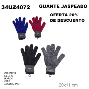 34UZ4072 GUANTE JASPEADO SURTIDO COLOR