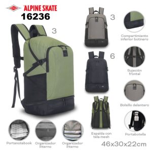 16236 - Mochila PortaNtbk Alpine Skate