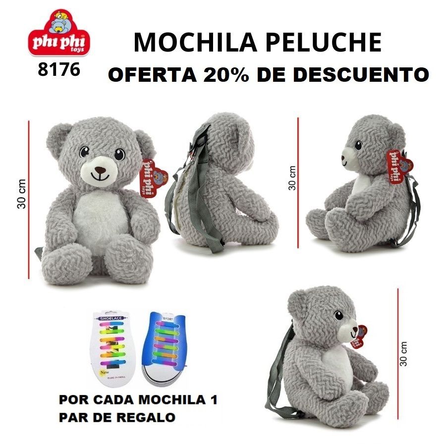 8176 MOCHILA OSO 30CM