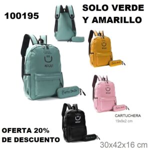 100195 Mochila PDB Con cartuchera