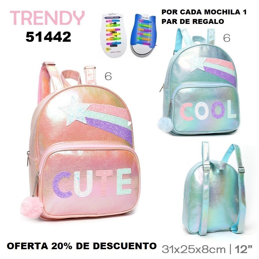51442 - Mochila Infantil Trendy