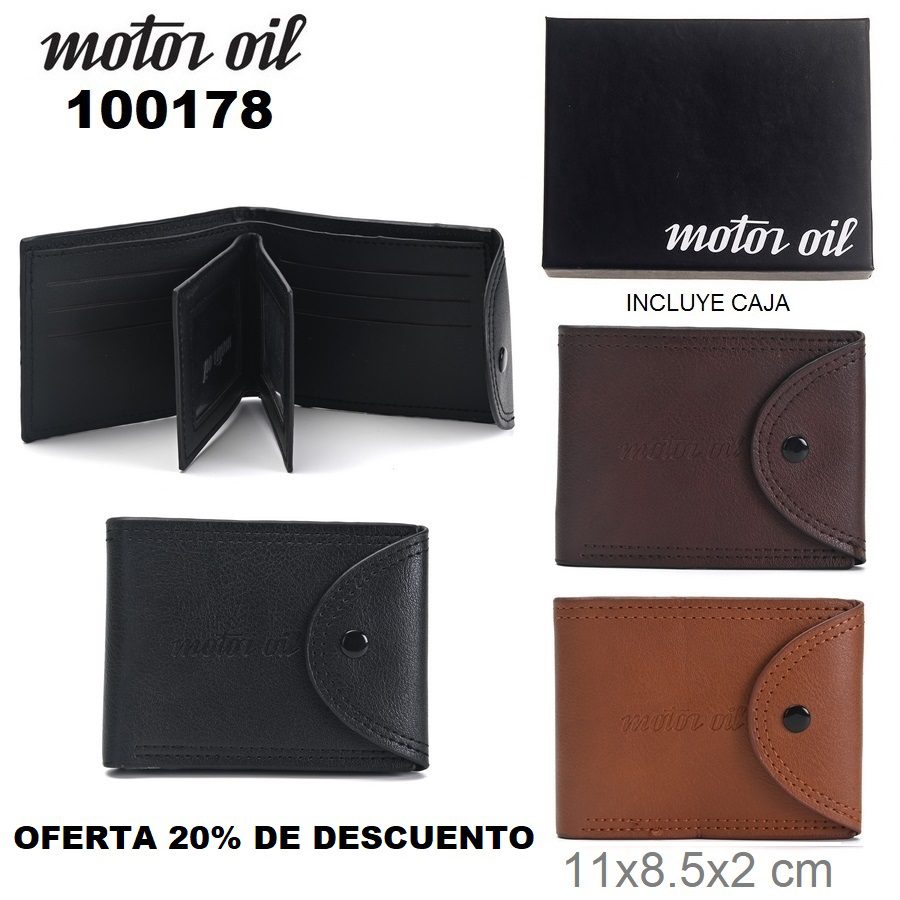 100178 Tarjetero Hombre Motor Oil