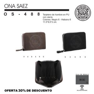 OS488 TARJETERO HOMBRE ONA SAEZ