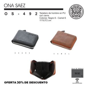 OS492 TARJETERO HOMBRE ONA SAEZ