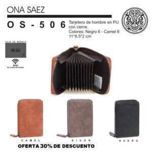 OS506 TARJETERO HOMBRE ONA SAEZ
