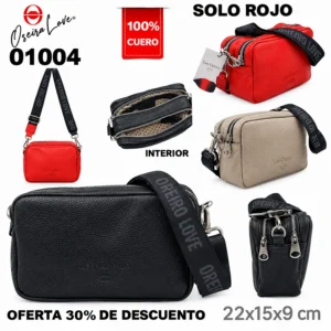 01004 BANDOLERA CROSSBODY 2 CIERRES
