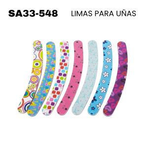 SA33-548 LIMAS DE UÑAS CURVO C/U MINIMO 12