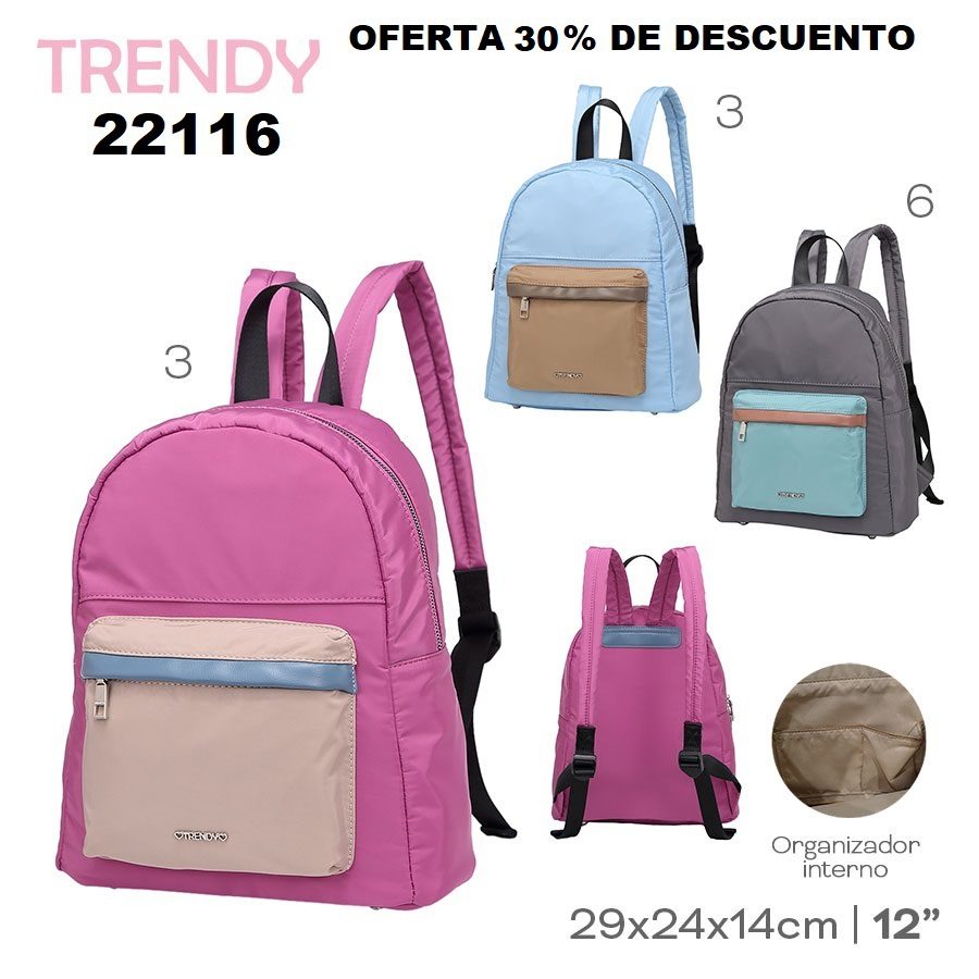 22116 - Mochila Trendy