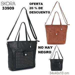 33909 33910 Shopper Classic Estambul con correa y bolsillo