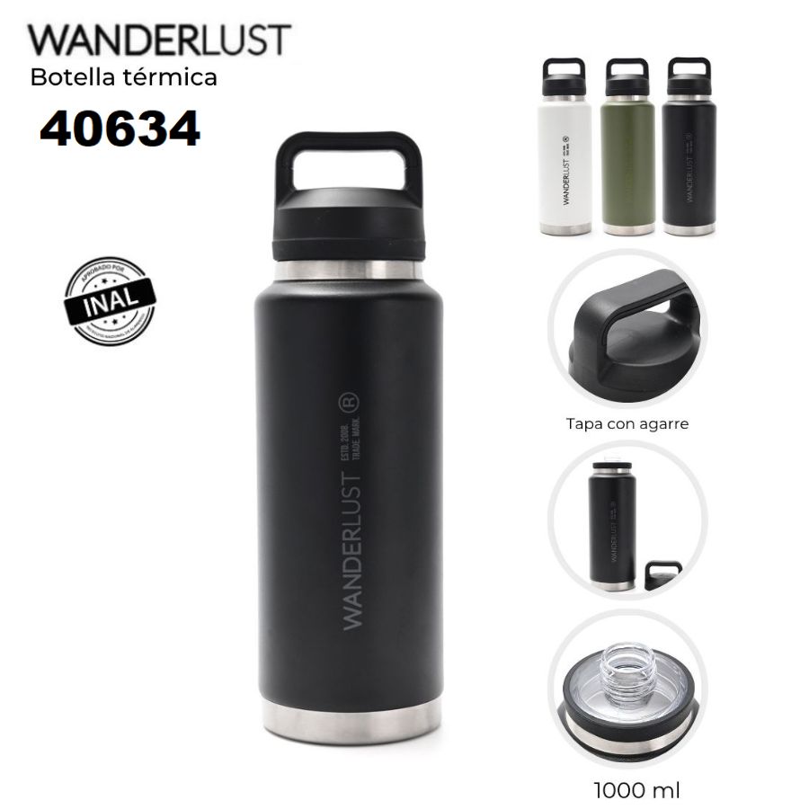 40634 Botella termica con tapa 1000 ml