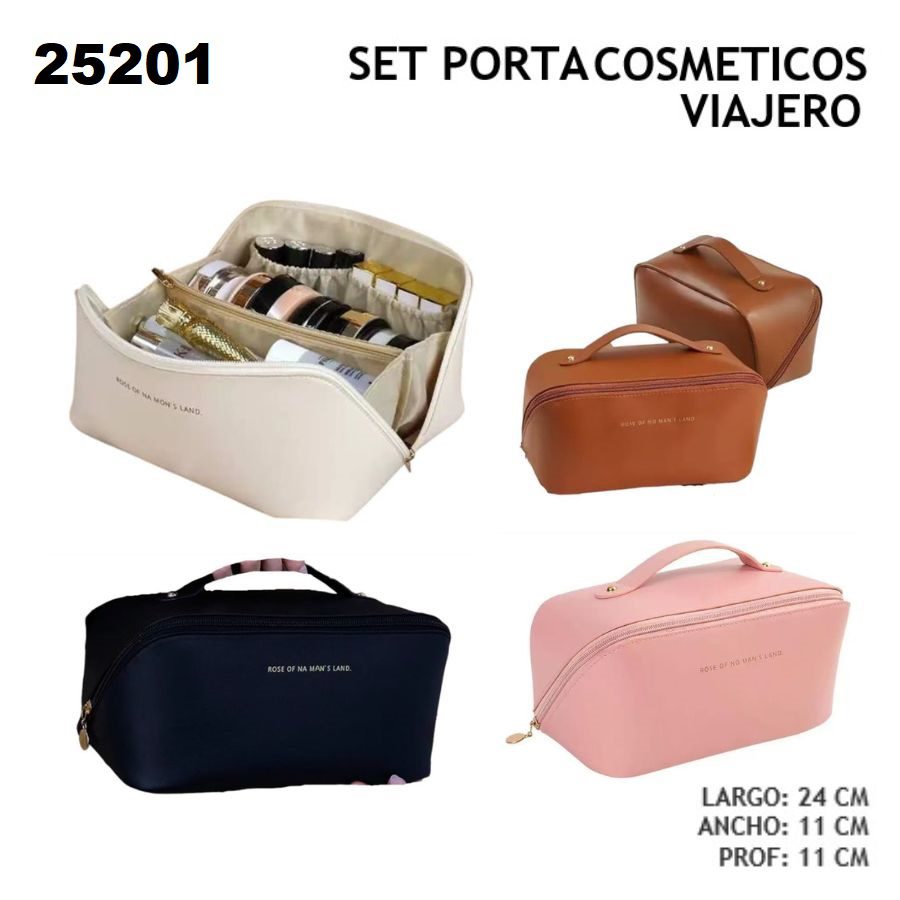 25201 Portacosmetico boca de pez pu