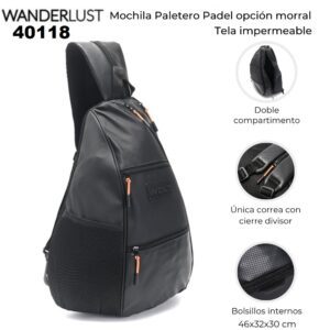 40118 Mochila paletero Paddel opción morral.