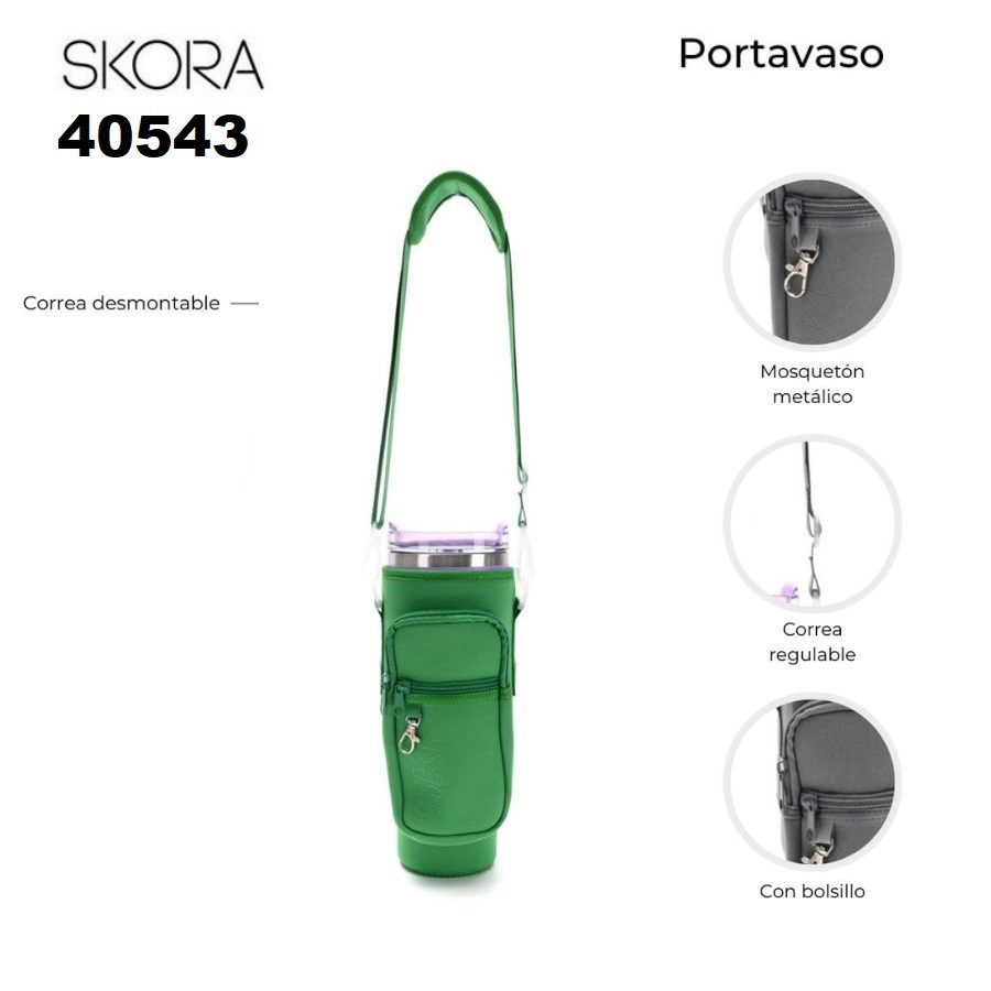 40543 Portavaso skora con bolsillo