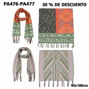 PA476-PA477 CHALINAS ANCHAS CON FLECOS