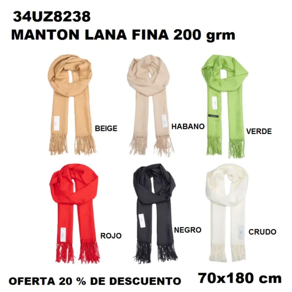 34UZ8238 PASHMINA LISA 200 grm - Imagen 2