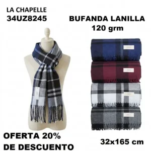 34UZ8245 BUFANDA ESTAMP. 120 grm