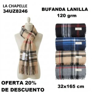 34UZ8246 BUFANDA ESTAMP. 120 grm