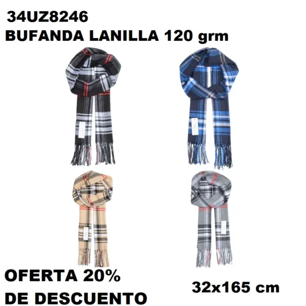 34UZ8246 BUFANDA ESTAMP. 120 grm - Imagen 2
