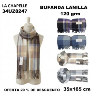 34UZ8247 BUFANDA ESTAMP. 120 gsm