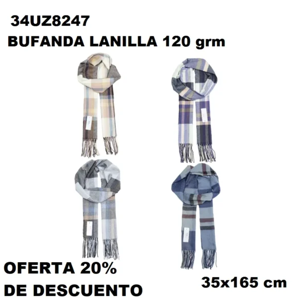 34UZ8247 BUFANDA ESTAMP. 120 gsm - Imagen 2