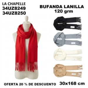 34UZ8249 BUFANDAS LISA 120 grm
