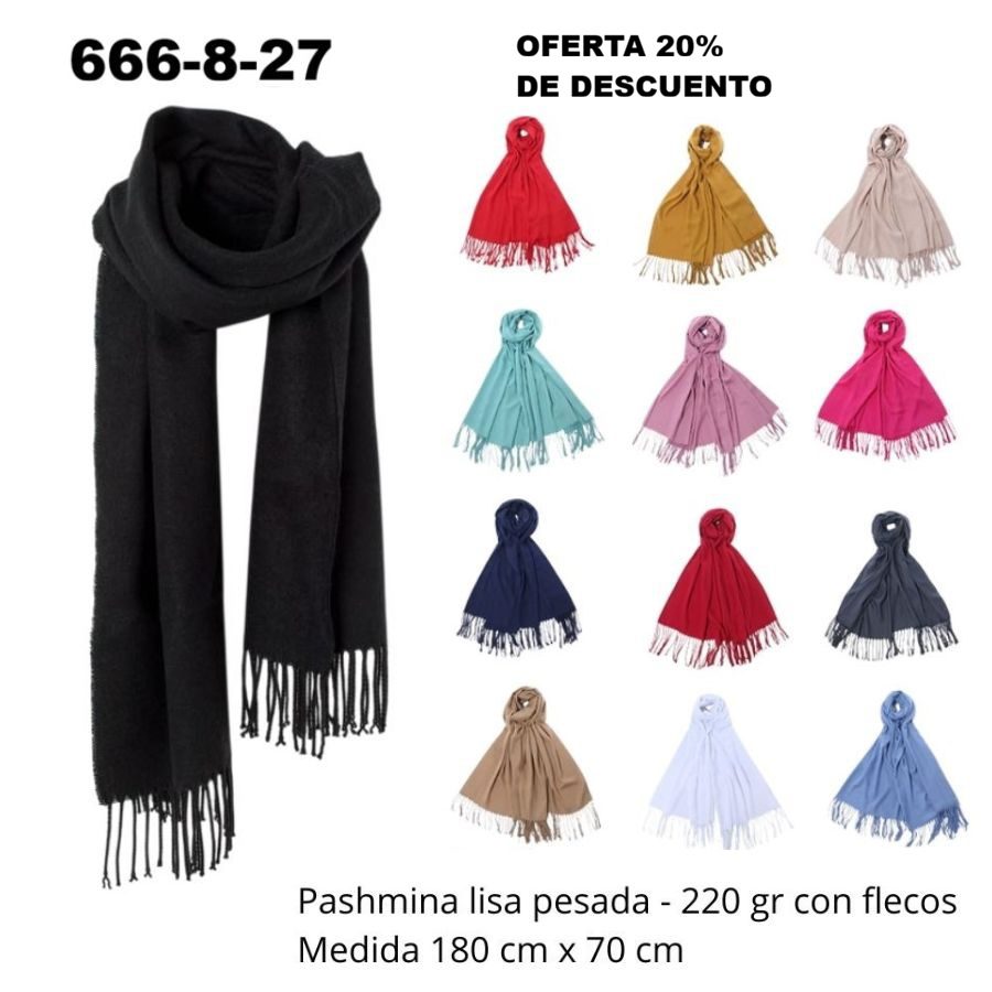 666-8-27 PASHMINA LISA COLOR