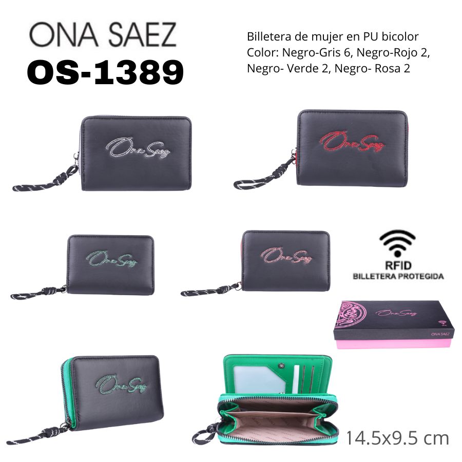 OS1389 BILLETERA DE MUJER ONA SAEZ