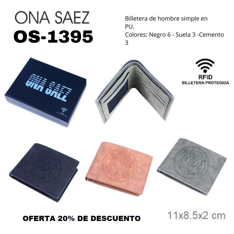 OS1395 BILLETERA DE HOMBRE ONA SAEZ
