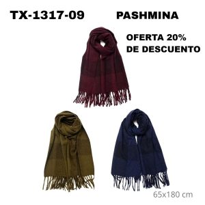 TX-1317-09 PASHMINA LANILLA 65x180 cm