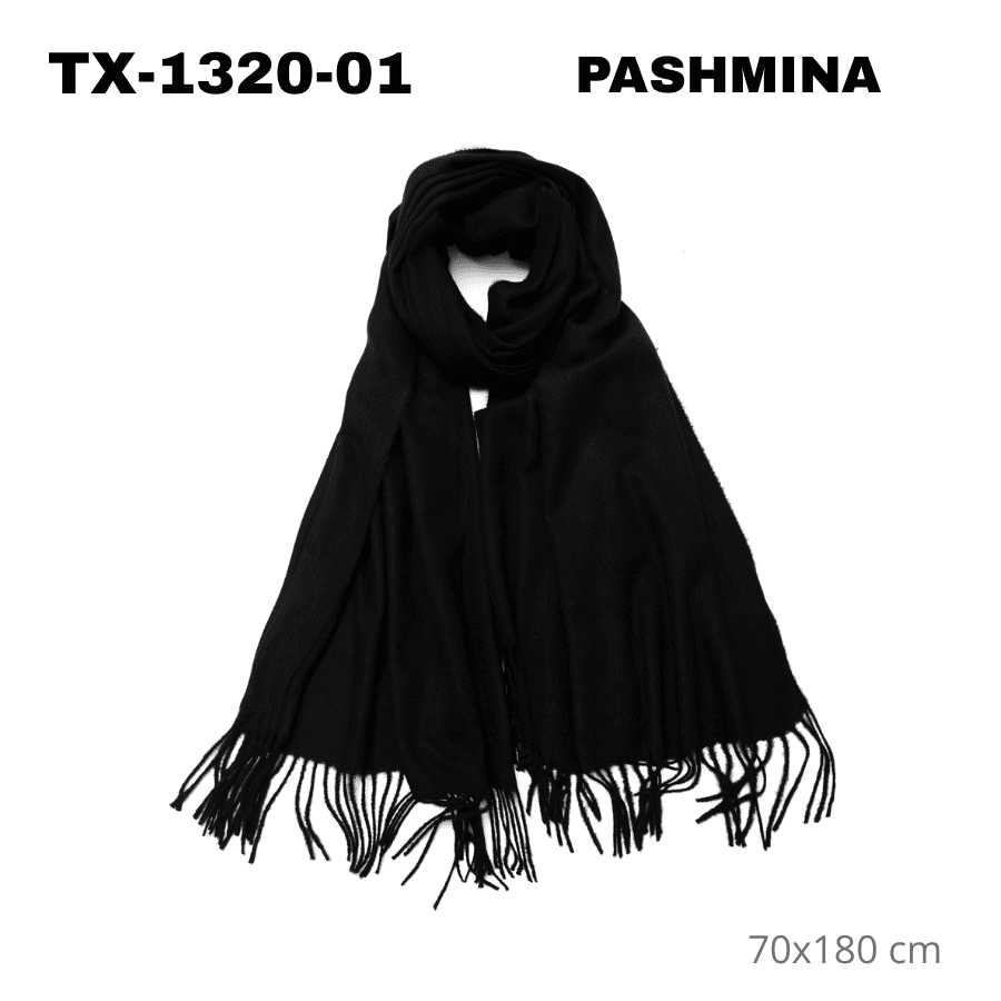 TX-1320-01 PASHMINA TIPO CASHMIRE 70x180 cm