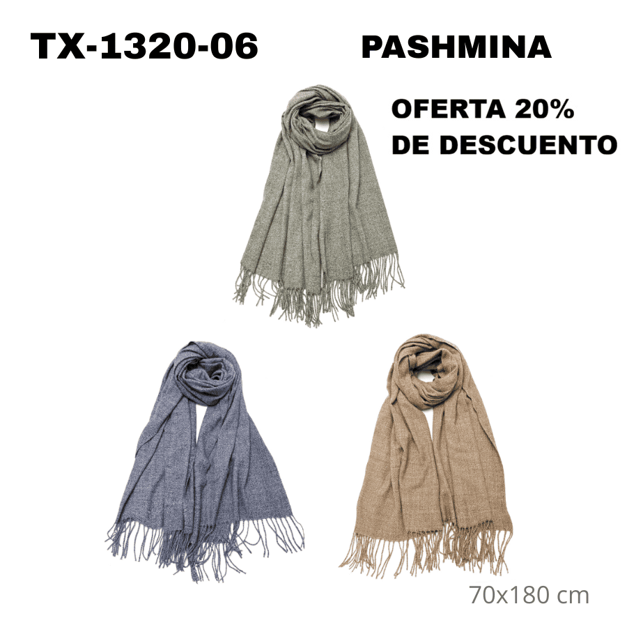 TX-1320-06 PASHMINA 70x180 cm