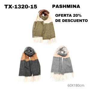 TX-1320-15 PASHMINA  60x180 cm