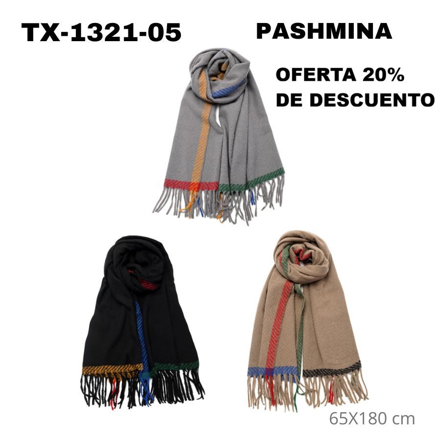TX-1321-05 PASHMINA 65x180cm