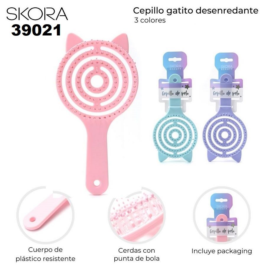 39021 Cepillo gatito desenredante