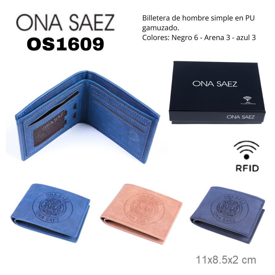 OS1609 BILLETERA DE HOMBRE ONA SAEZ