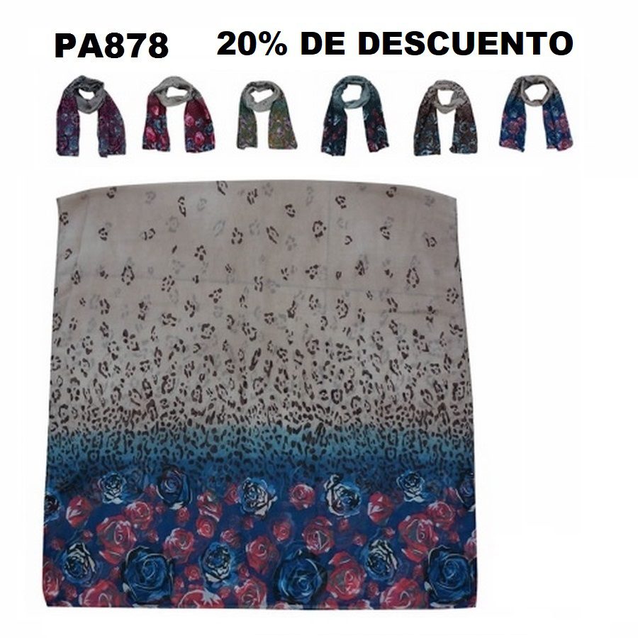 PA878 CHALINA C/FLORES 866tex