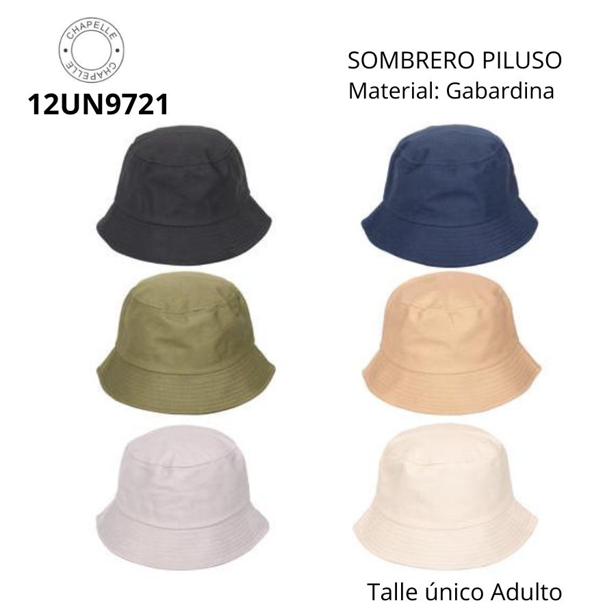 12UN9721 SOMBRERO PILUSO GABARGINA