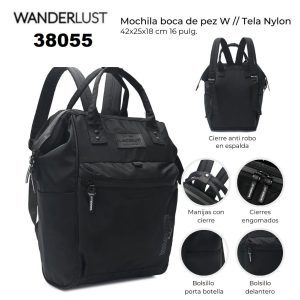 38055 Mochila boca de pez Wanderlust