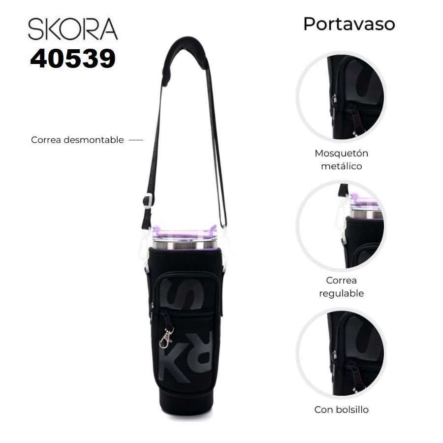 40539 Portavaso skora con bolsillo