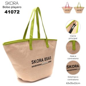 41072 Bolso playero con estampa est