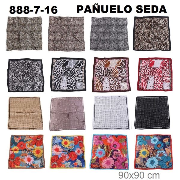 888-7-16 PAÑUELO SEDA 90x90 cm - Imagen 2