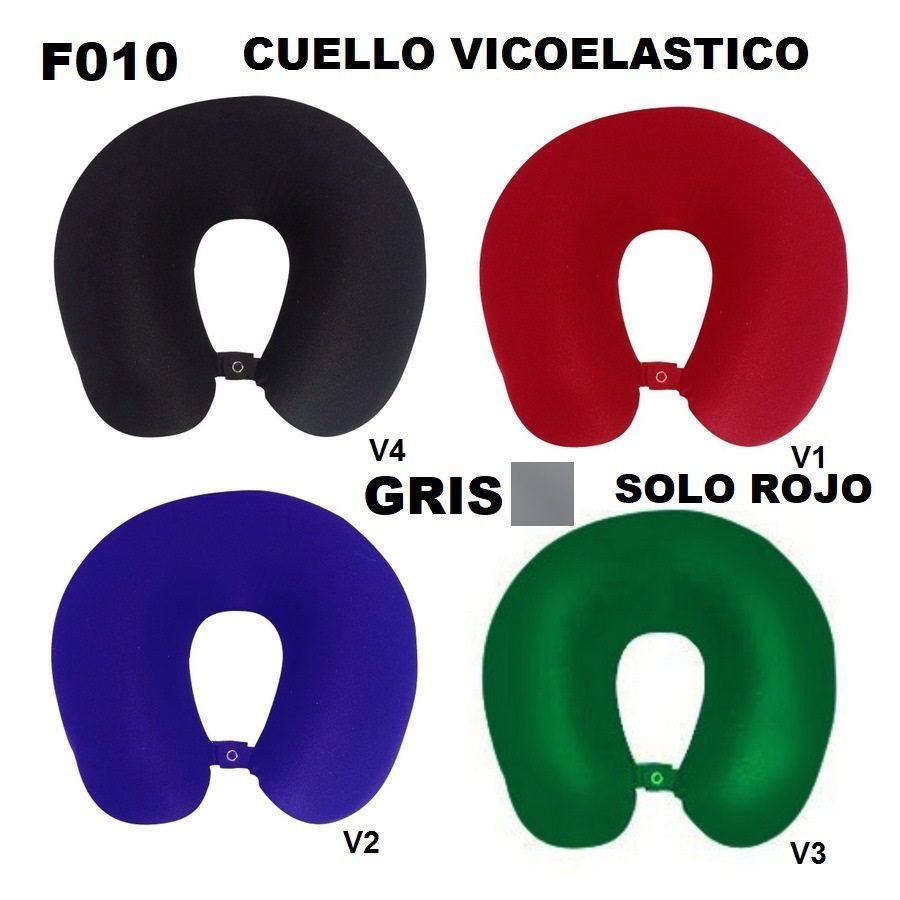 F010 ALMOHADA DE VIAJE LISA VICOELASTICO