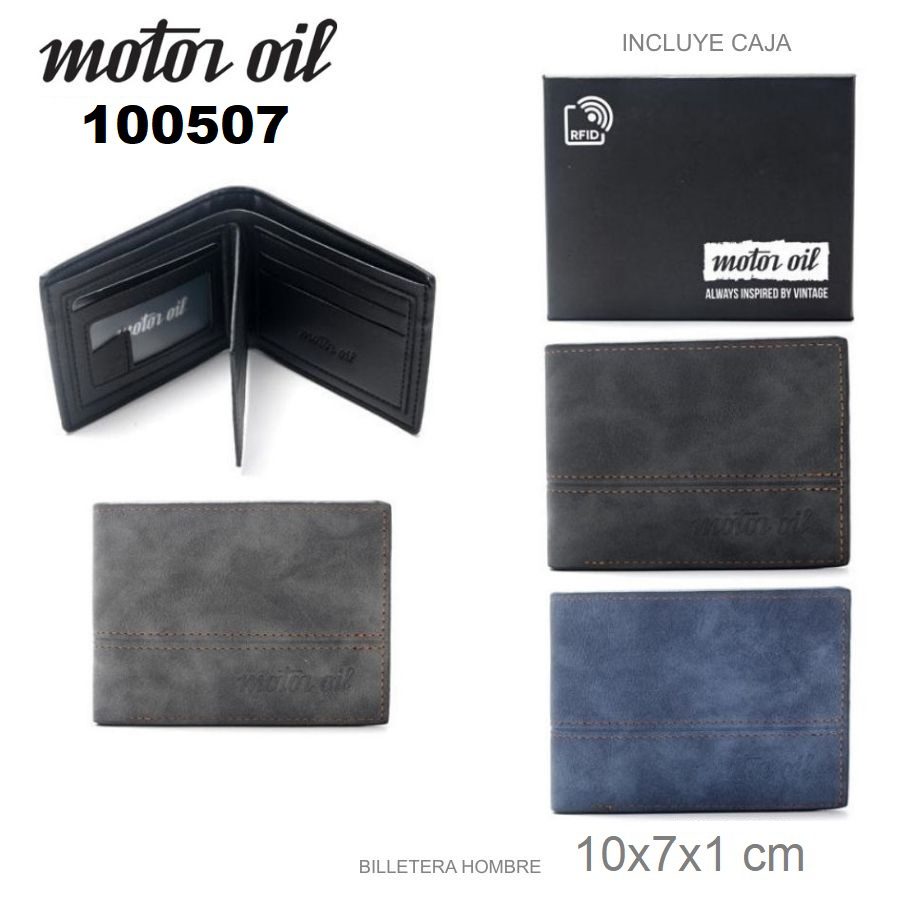 100507 BILLETERA HOMBRE MOTOR OIL RFID