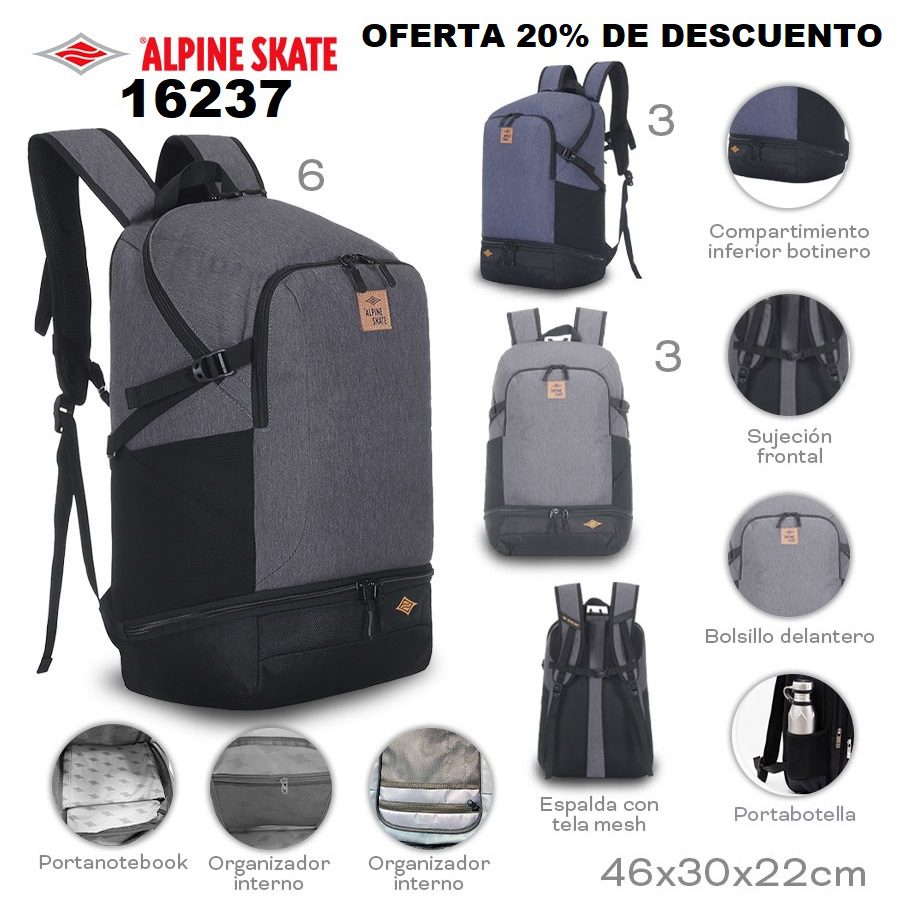 16237 - Mochila PortaNtbk Alpine Skate
