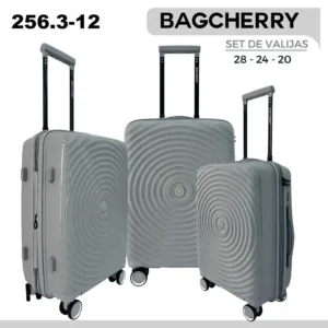 256.3-12 Set de 3 valijas PP Bagcherry