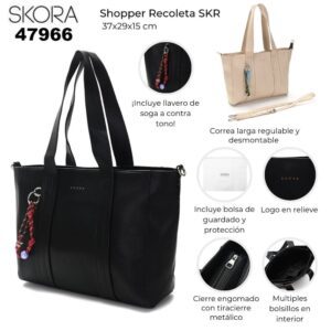 47966 47967 Shopper Recoleta SKR con llavero