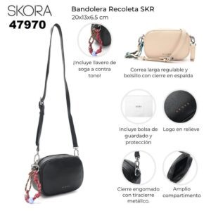 47970 Bandolera Recoleta SKR con llavero